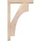 Ekena Millwork Westlake Block Smooth Bracket w/ Offset Brace, Douglas Fir, 3 1/2"W x 14"D x 22"H BKT0402X14X22WTL05SDF - alternate 2